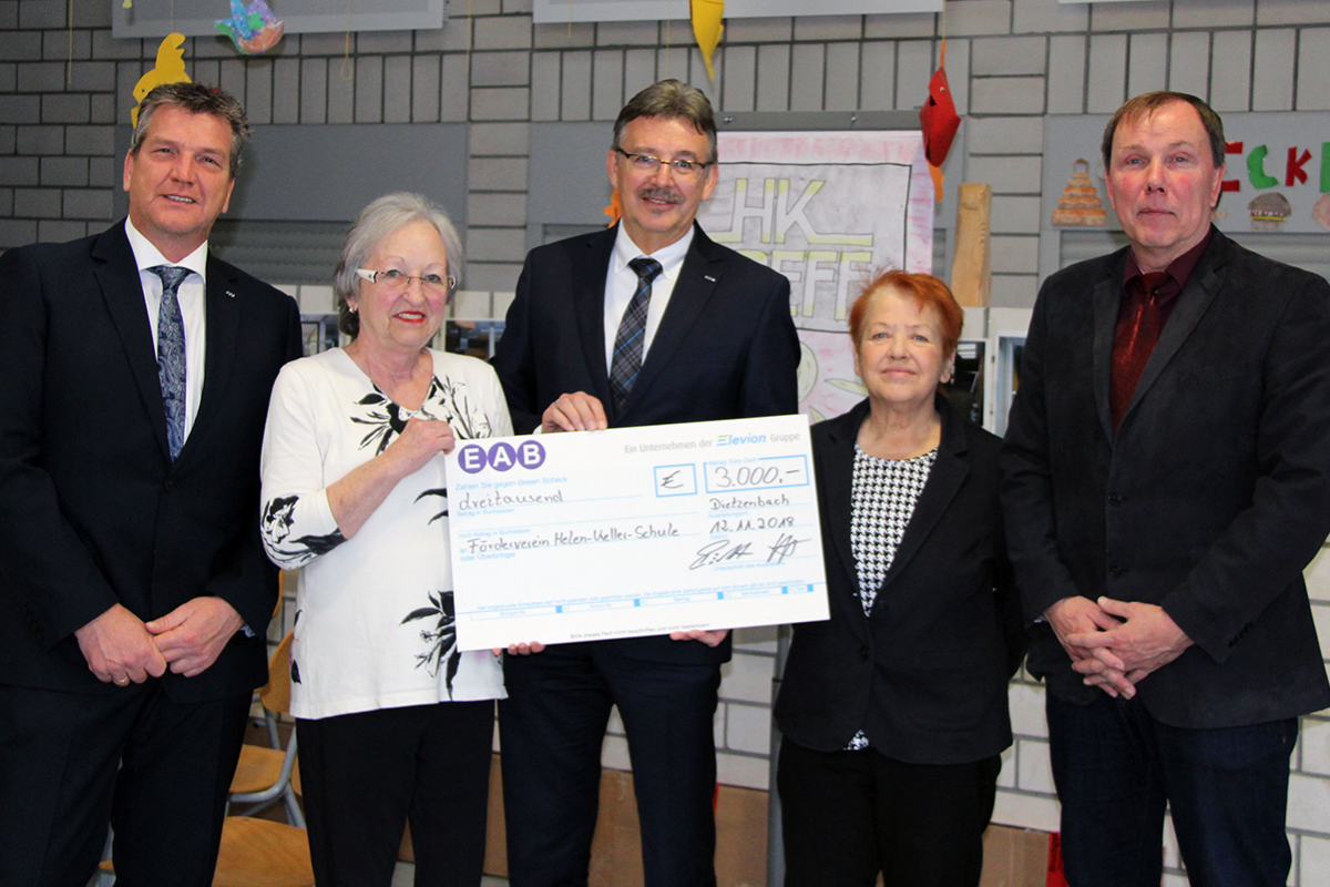 Image - EAB spendet 3.000,00 € an den Förderverein der Helen-Keller-Schule