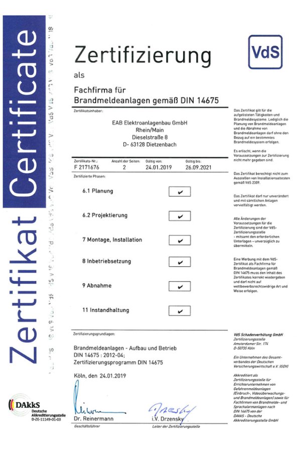 Zertifikat